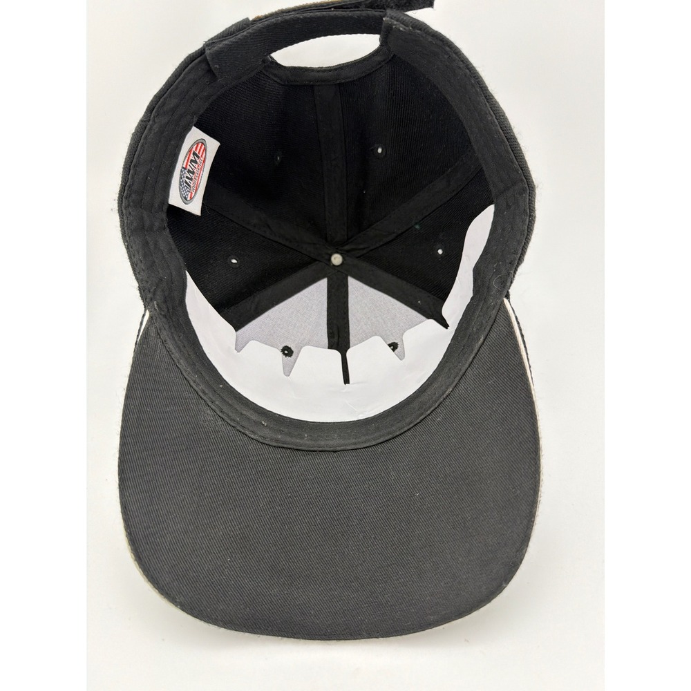 US Army Veteran Black Gold Embroidered Adjustable Baseball Cap - Picture 4 of 5